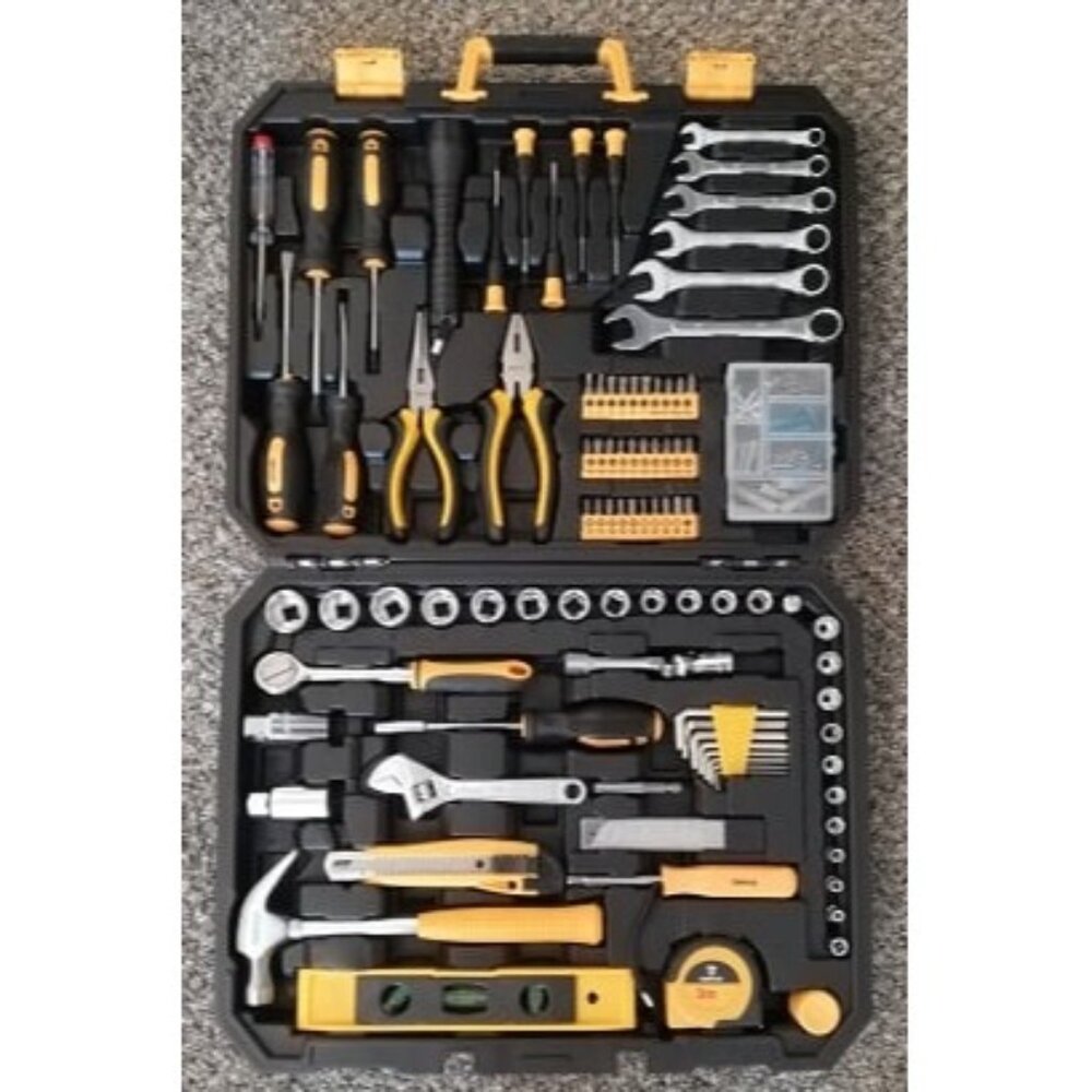 New 208 Piece Tool Set,General Household Hand Tool Kit, Auto Repair Tool Box